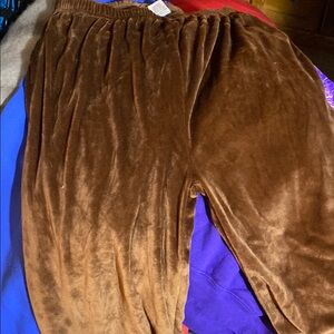 Cozy Brown velour Bottoms